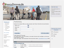 Tablet Screenshot of buchung.easy2move.de